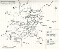 Carte militaire de la région de Cambrai.